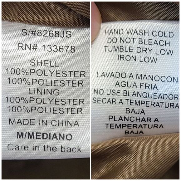 Love Tree Camo Full Zip Bomber Jacket Camouflage Long Sleeve Nylon M - Picture 14 of 16